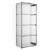 Decor Walther Glas S 3 Шкафчик подвесной 35x19xh80 см, стекло матовое, цвет хром 0602406