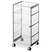 Decor Walther Universal RW 1 Шкафчик передвижной 38x30xh80 см, стекло прозрачное, цвет хром 0702300