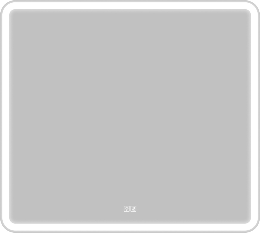 BelBagno Marino Зеркало 90x80h см, с подсветкой, подогревом и выключателем, цвет: хром глянцевый SPC-MAR-900-800-LED-TCH-WARM