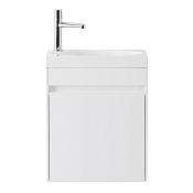 BelBagno Pietra Mini Тумба под раковину, подвесная 39,4x21,6x52h см, 2 выдвиж. ящика, цвет: белый PIETRA MINI-400-1A-SO-BL-R