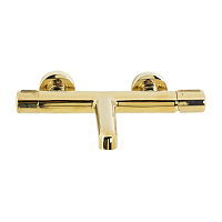 BelBagno Uno Смеситель для ванны термостатический накладной, длина излива 13см, цвет: хром глянцевый UNO-VASM-ORO