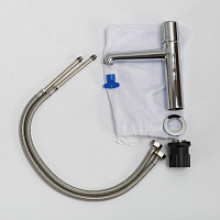 BelBagno Uno Смеситель для раковины, без донного клапана, длина излива 13,4 см, цвет: хром глянцевый UNO-LVM-CRM