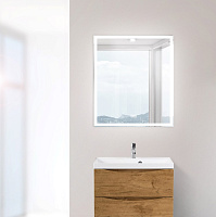 BelBagno Зеркало 70x80h см, с подсветкой по периметру и выключателем, цвет: хром глянцевый SPC-GRT-700-800-LED-TCH