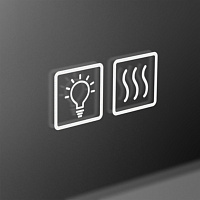 BelBagno Зеркало 70x80h см, с подсветкой по периметру и выключателем, цвет: хром глянцевый SPC-GRT-700-800-LED-TCH