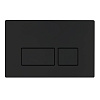BelBagno Кнопка смыва для унитаза, ABS-пластик, цвет: черный матовый BB044NERO