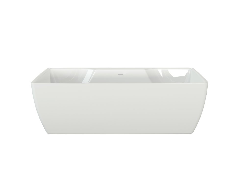 BelBagno Ванна акриловая отдельностоящая 180x76см в комп. со сливом-переливом, цвет: белый глянцевый Bb110-180-76