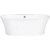 BelBagno Ванна акриловая отдельностоящая 170x79см в комп. со сливом-переливом, цвет: белый глянцевый Bb201-1700-800