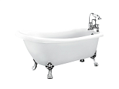 BelBagno Ванна акриловая отдельностоящая 168x72 см без слива-перелива, цвет: белый глянцевый Bb20-1700