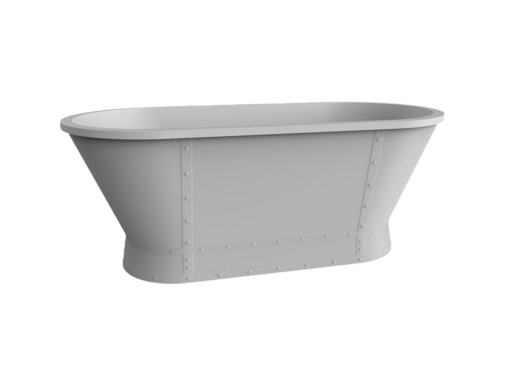 BelBagno Ванна акриловая отдельностоящая 167,6x78 см, без перелива, цвет: белый глянцевый Bb35