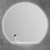 BelBagno Зеркало d90 см, с подсветкой по периметру и выключателем, цвет: хром глянцевый Spc-Rng-900-Led-Tch-Mens