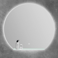 BelBagno Зеркало d100 см, с подсветкой по периметру и выключателем, цвет: хром глянцевый Spc-Rng-1000-Led-Tch-Mens