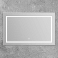 BelBagno Зеркало 108,5x68,5h см, с подсветкой, подогревом и выключателем, цвет: сатин матовый Spc-Kraft-1085-685-Tch-Warm