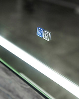 BelBagno Зеркало 68,5x88,5h см, с подсветкой, подогревом и выключателем, цвет: черный матовый Spc-Kraft-685-885-Tch-Warm-Nero