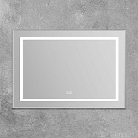 BelBagno Зеркало 98,5x68,5h см, с подсветкой, подогревом и выключателем, цвет: сатин матовый Spc-Kraft-985-685-Tch-Warm