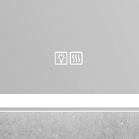 BelBagno Зеркало 90x60h см, с подсветкой по периметру, подогревом и выключ., цвет: хром глянцевый Spc-Mar-900-600-Led-Tch-Warm