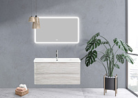 BelBagno Зеркало 100x60h см, с подсветкой по периметру, подогревом и выключ., цвет: хром глянцевый Spc-Mar-1000-600-Led-Tch-Warm