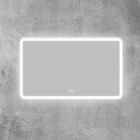 BelBagno Зеркало 100x60h см, с подсветкой по периметру, подогревом и выключ., цвет: хром глянцевый Spc-Mar-1000-600-Led-Tch-Warm