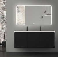 BelBagno Зеркало 140x80h см, с подсветкой по периметру, подогревом и выключ., цвет: хром глянцевый Spc-Mar-1400-800-Led-Tch-Warm