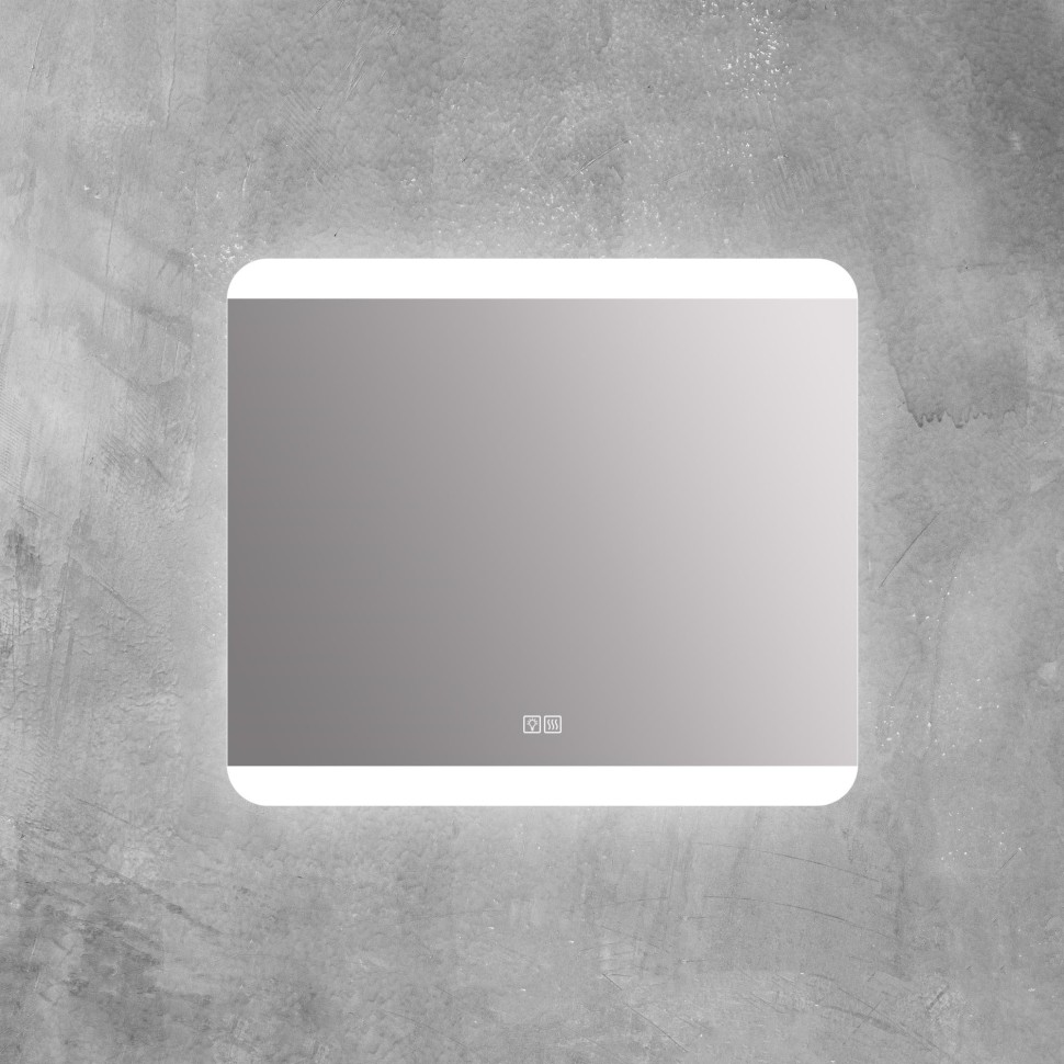 BelBagno Зеркало 80x70h см, с подсветкой и сенсорным выключателем, цвет: хром глянцевый Spc-Cez-800-700-Led-Tch-Warm