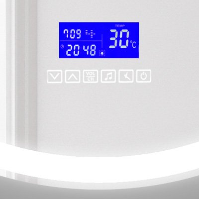 BelBagno Зеркало d70 см, с подсветкой по периметру, подогревом и выключателем, цвет: хром глянцевый Spc-Rng-700-Led-Tch-Rad