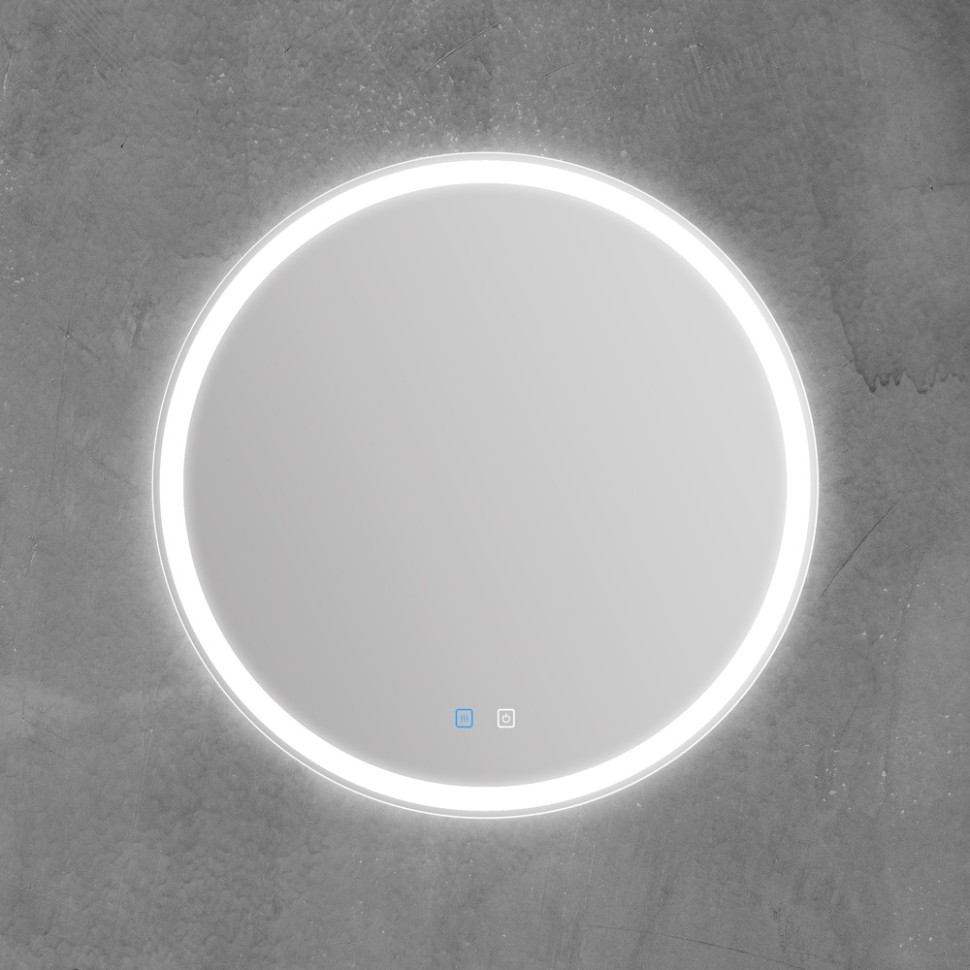 BelBagno Зеркало d70 см, с подсветкой по периметру, подогревом и выключателем, цвет: хром глянцевый Spc-Rng-700-Led-Tch-Snd