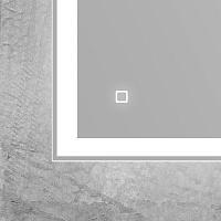 BelBagno Зеркало 75x80h см, с подсветкой и выключателем, цвет: хром глянцевый Spc-Grt-750-800-Led-Tch