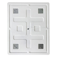 BelBagno Зеркало 75x80h см, с подсветкой и выключателем, цвет: хром глянцевый Spc-Grt-750-800-Led-Tch