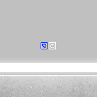 BelBagno Зеркало 120x80h см, с подсветкой, выключателем и голосовым управлением, цвет:хром глянцевый Spc-Grt-1200-800-Led-Tch-Phone