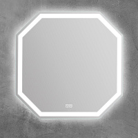 BelBagno Зеркало 80x80h см, с подсветкой и сенсорным выключателем, цвет: хром глянцевый Spc-Ott-800-800-Led-Tch-Warm