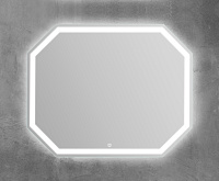 BelBagno Зеркало 100x80h см, с подсветкой по периметру и выключателем, цвет: хром глянцевый Spc-Ott-1000-800-Led-Tch