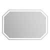 BelBagno Зеркало 120x80h см, с подсветкой по периметру и выключателем, цвет: хром глянцевый Spc-Ott-1200-800-Led-Tch