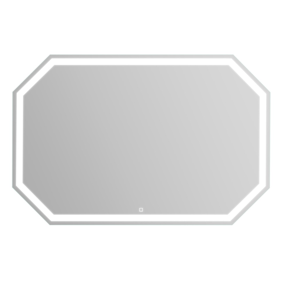 BelBagno Зеркало 120x80h см, с подсветкой по периметру и выключателем, цвет: хром глянцевый Spc-Ott-1200-800-Led-Tch