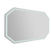 BelBagno Зеркало 120x80h см, с подсветкой по периметру и выключателем, цвет: хром глянцевый Spc-Ott-1200-800-Led-Tch