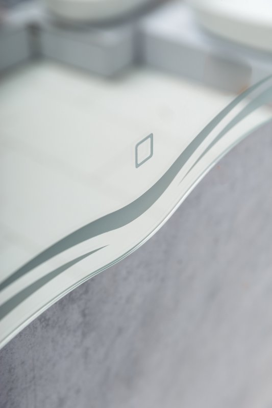 BelBagno Зеркало 60x80h см, с подсветкой по периметру и выключателем, цвет: хром глянцевый Spc-Ond-600-800-Led-Tch