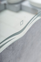 BelBagno Зеркало 60x80h см, с подсветкой по периметру и выключателем, цвет: хром глянцевый Spc-Ond-600-800-Led-Tch