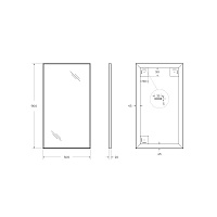 BelBagno Зеркало 50x90h см, без подсветки, цвет: хром глянцевый Spc-Al-500-900