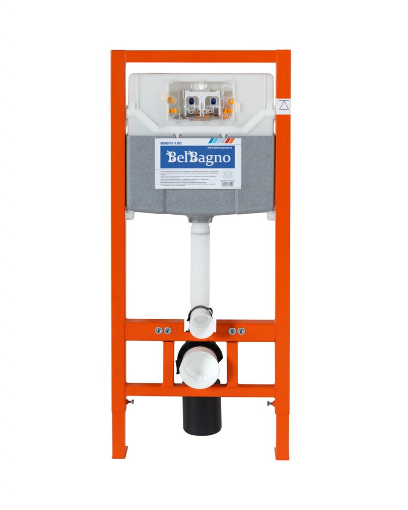 BelBagno Инсталляция для унитаза 50x115h см, с комплектом крепления, без клавиши смыва Bb001-120