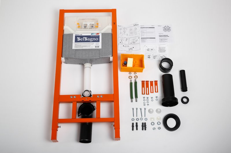 BelBagno Инсталляция для унитаза 50x115h см, с комплектом крепления, без клавиши смыва Bb001-120