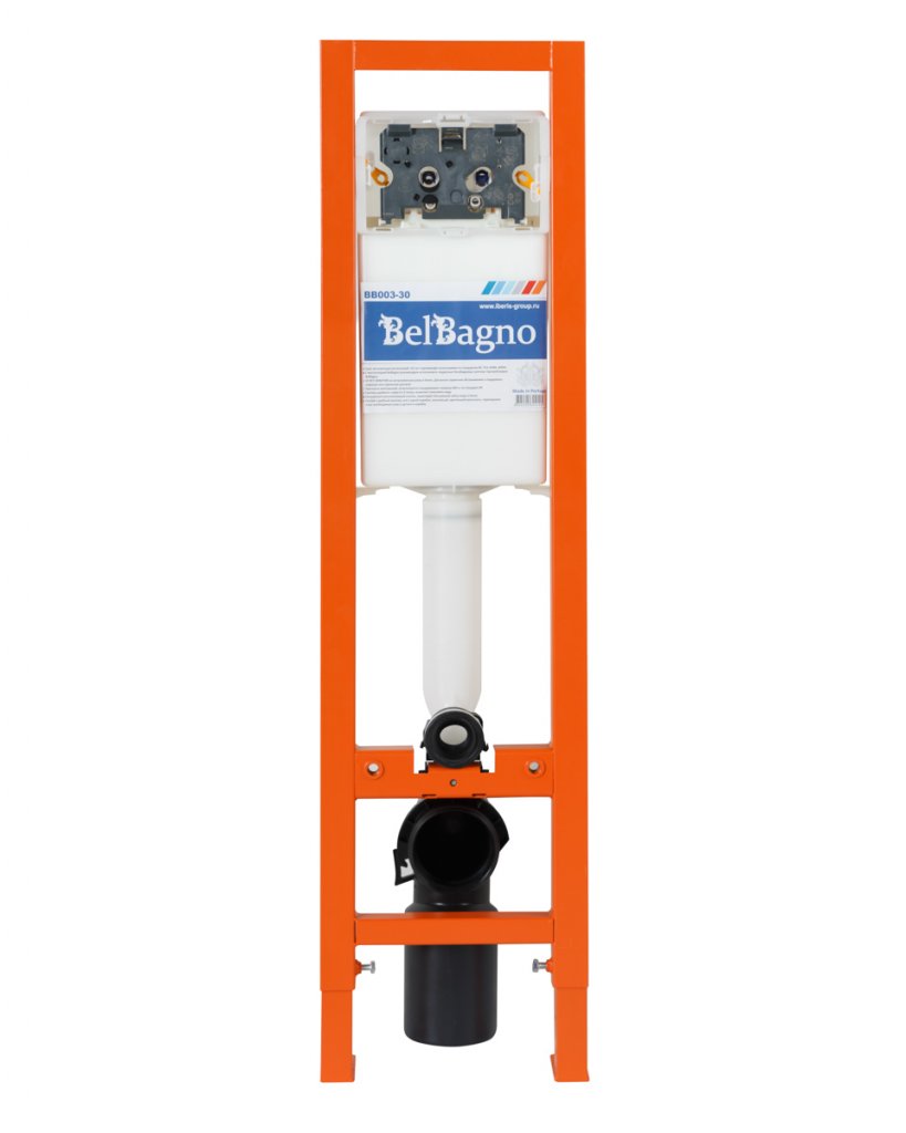 BelBagno Инсталляция для унитаза узкая 30x115h см, с комплектом крепления, без клавиши смыва Bb003-30