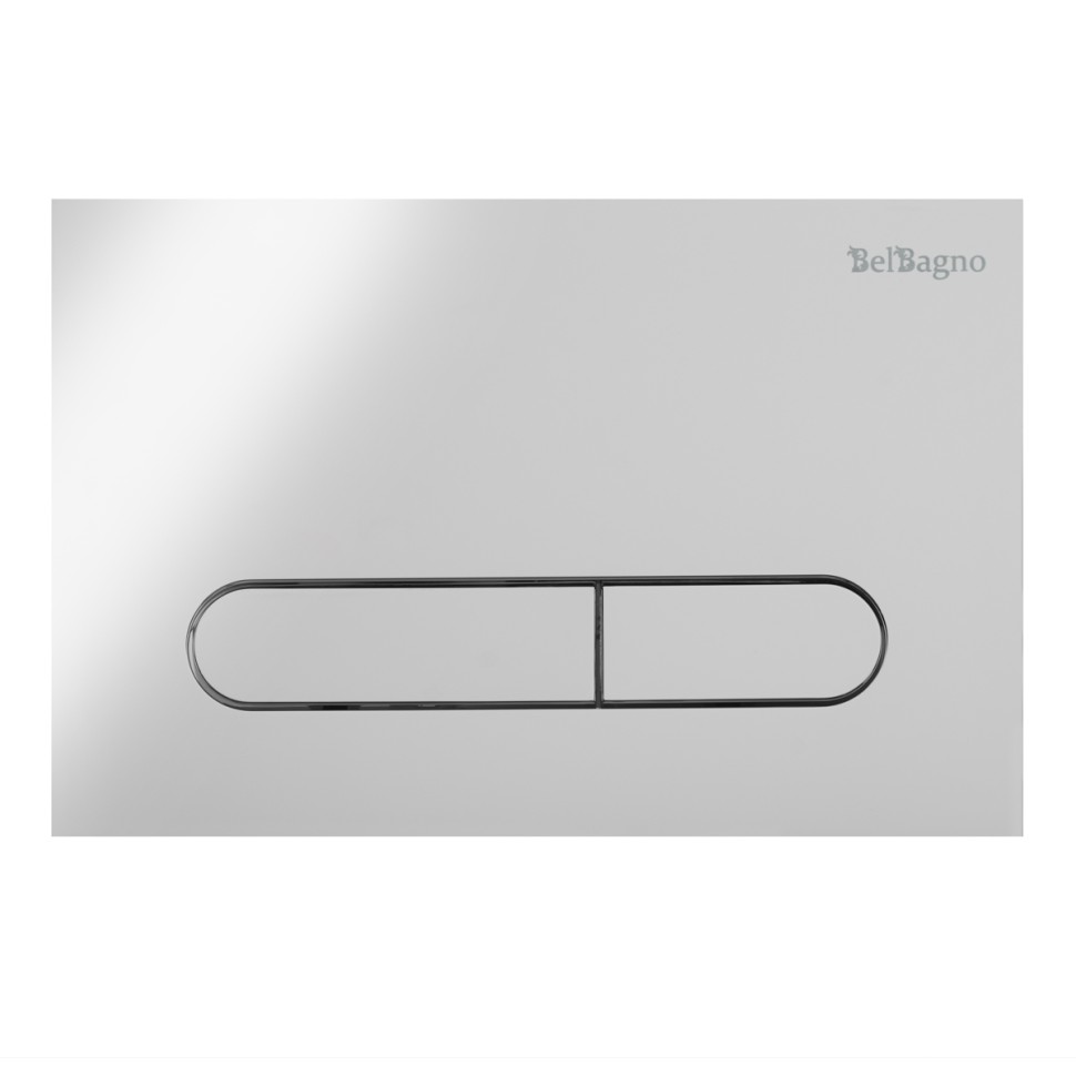 BelBagno Кнопка смыва для унитаза, ABS-пластик, цвет: хром глянцевый Bb005-Pr-Chrome
