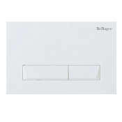 BelBagno Кнопка смыва для унитаза, ABS-пластик, цвет: белый глянцевый Bb009-Mr-Bianco