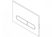 BelBagno Кнопка смыва для унитаза, ABS-пластик, цвет: хром глянцевый Bb011-Mr-Chrome.M