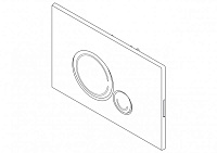 BelBagno Кнопка смыва для унитаза, ABS-пластик, цвет: белый глянцевый Bb014-Sr-Bianco