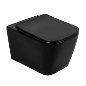 BelBagno Ardente-C Унитаз подвесной 36x52 см, безободковый, без сиденья, цвет: черный матовый Bb3202Chr-Mb