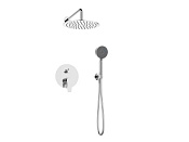 BelBagno Ancona Душевой комплект встраиваемый: смеситель, ручной и верхний душ, цвет: хром глянцевый Ancona-Dset-Crm