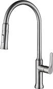 BelBagno Смеситель для кухни с выдвижным изливом, без возм. подкл. фильтра, цвет: нержавеющая сталь Bb-Lam38-In