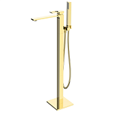 BelBagno Luce Смеситель для ванны напольный с ручным душем, дл. излива 20,8см, цвет:золото глянцевое Luc-Fmt-Oro