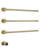 Wonzon & Woghand Dortmund Полотенцесушитель электрический 58х47,5h см, левое, цвет: брашир. золото WW-A363-BG