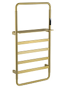 Wonzon & Woghand Dusseldorf Полотенцесушитель электрический 47,5х92h см правое, цвет: брашир. золото WW-A203-BG