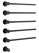 Wonzon & Woghand Munchen Полотенцесушитель электрический 52х67h см, левое, цвет: черный матовый WW-A355-MB